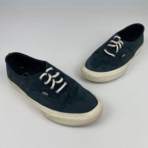 Vans Old Skool Womens Size 7 Suede Low Top Sneaker Shoes Blue *Read